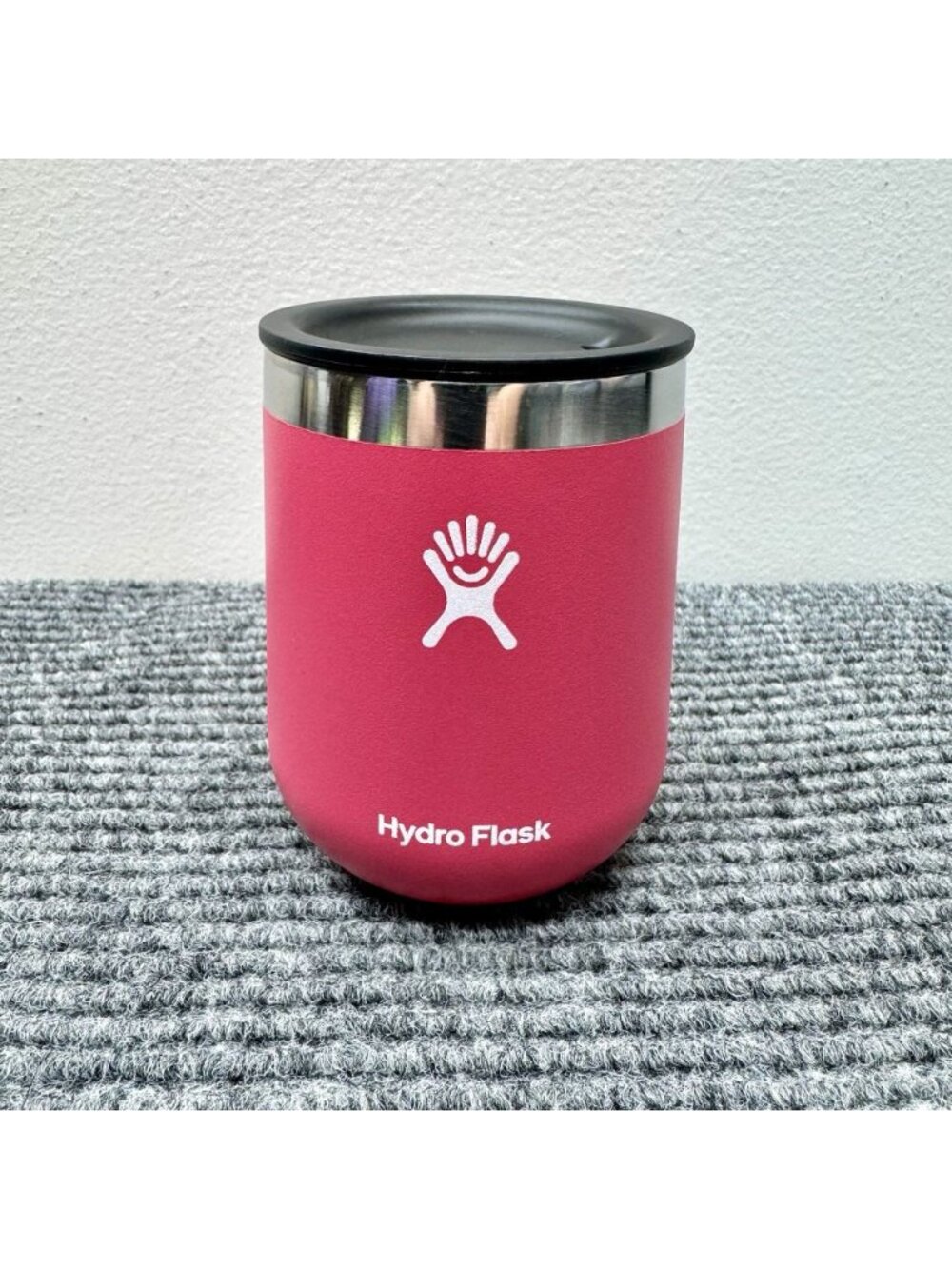 Hydro Flask 10 oz Wine Tumbler Pink Snapper Stainless Steel Vacuum Insulated Cup